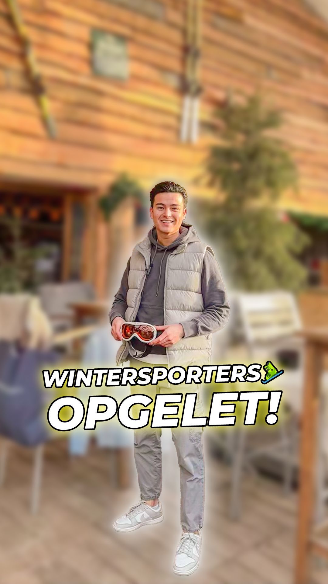 Wintersport hoodie actie met gratis opdruk